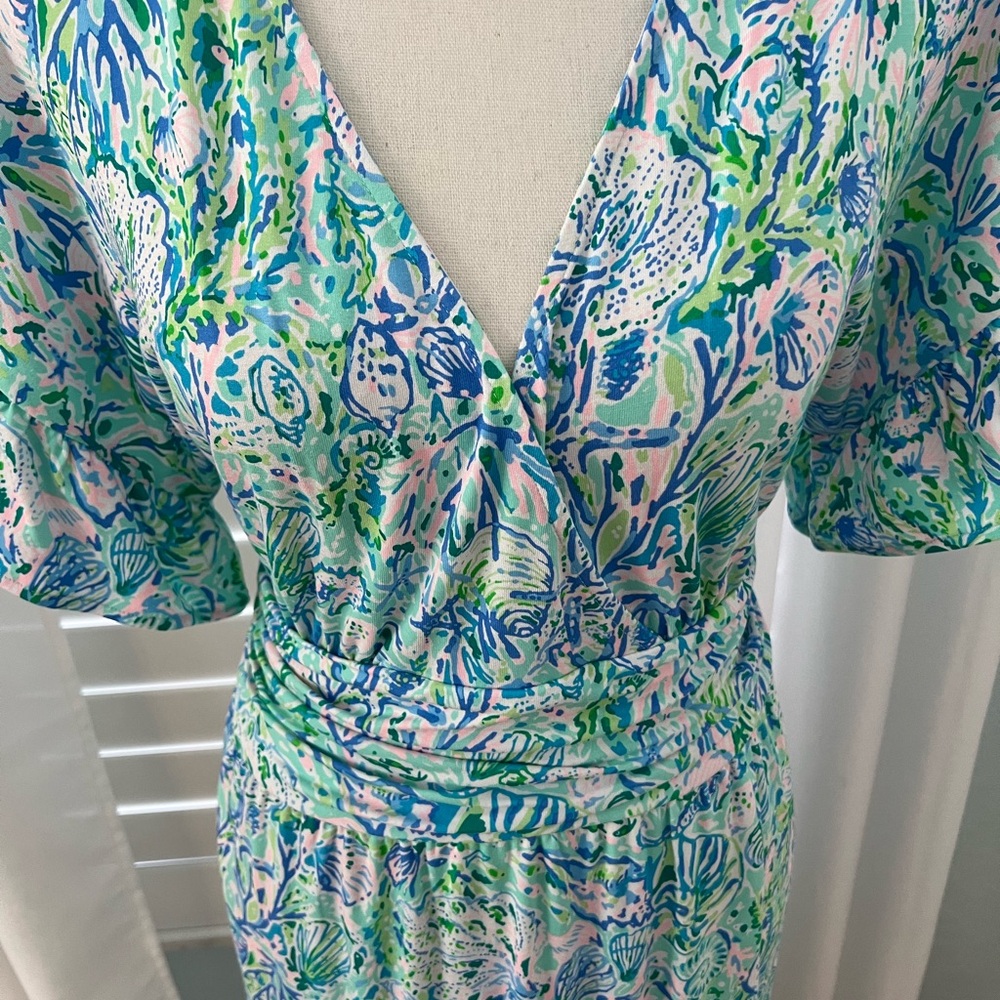 Lilly Pulitzer EUC Juliet Ruffle Midi Dress - Picture 3 of 8
